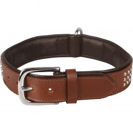 Collier Cuir Sedona Brun. Taille L/xl 43-50 Cm. Pour Chien. - Flamingo Pet Products - Fl-520060