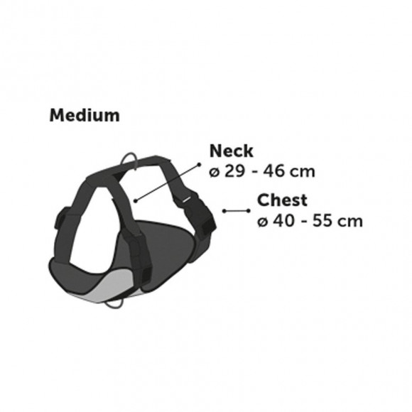 Harnais Milou Taille M. Couleur Bleu.  Pour Chien. Réglable De Chiots A Adulte. - Flamingo Pet Products - Fl-519129