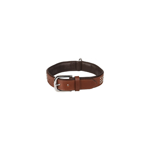 Collier Cuir Sedona Brun. Taille L/xl 43-50 Cm. Pour Chien. - Flamingo Pet Products - Fl-520060