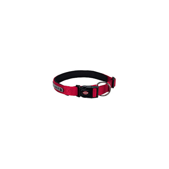 Collier 45-50 Cm Rouge - Avec Néoprène Et Bande Aadresse Pour Chien - Trixie - Tr-19873