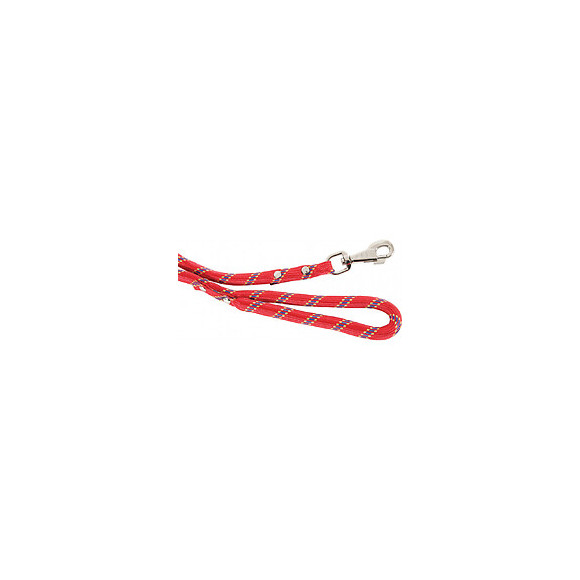 Laisse En Nylon. Corde Ø 13 Mm  X 6 Mètres. Rouge . Pour Chien. - Zolux - Zo-543760ro
