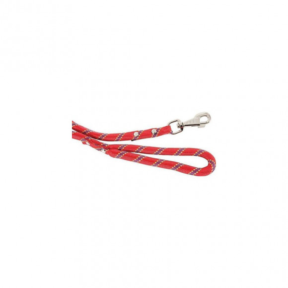 Laisse En Nylon. Corde Ø 13 Mm  X 6 Mètres. Rouge . Pour Chien. - Zolux - Zo-543760ro
