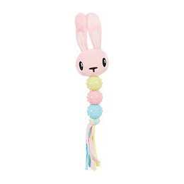 Jouet En Peluche Puppy Xs Hochet Rose.  29 Cm. Pour Chiots. - Zolux - Zo-480123ros