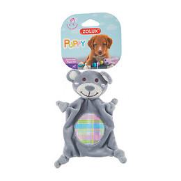 Jouet En Peluche Puppy Xs Doudou Gris.  20 Cm. Pour Chiots. - Zolux - Zo-480120gri