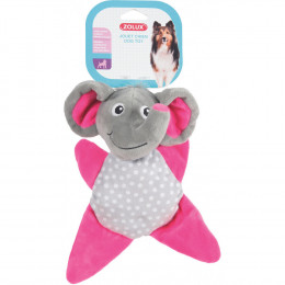 Jouet Peluche Ines Toudoux. Eléphant Gris. 18 X 22 X 9 Cm. Pour Chien. - Zolux - Zo-480072gri