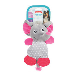 Jouet Peluche Lola Toudoux. Eléphant Gris. 16 X 22 X 9 Cm. Pour Chien. - Zolux - Zo-480073gri