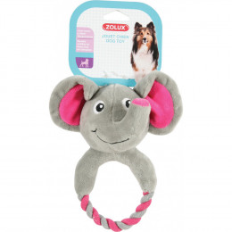 Jouet Peluche Theo Toudoux. Eléphant Gris Pour Chien. - Zolux - Zo-480070gri