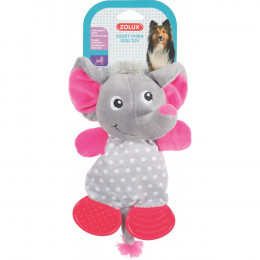 Jouet Peluche Lola Toudoux. Eléphant Gris. 16 X 22 X 9 Cm. Pour Chien. - Zolux - Zo-480073gri