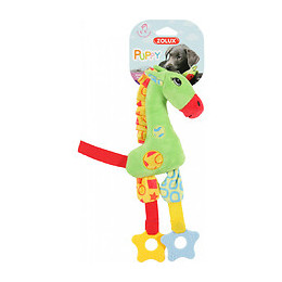 Jouet En Peluche Puppy Girafe Verte .  30 Cm. Pour Chiots. - Zolux - Zo-480078ver