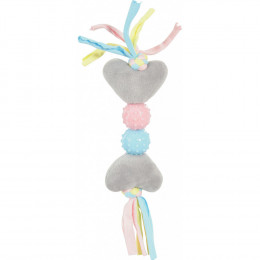 Jouet En Peluche Puppy Xs Coeur Gris.  27 Cm. Pour Chiots. - Zolux - Zo-480122gri