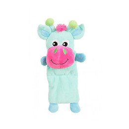 Jouet Peluche Jules Toudoux. Vache Turquoise Pour Chien. - Zolux - Zo-480071tur