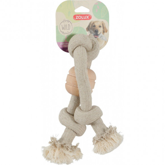 Corde Wild Mix 3 Nœuds. Taille Ø 2 Cm X 40 Cm. Jouet Pour Chien. - Zolux - Zo-480457