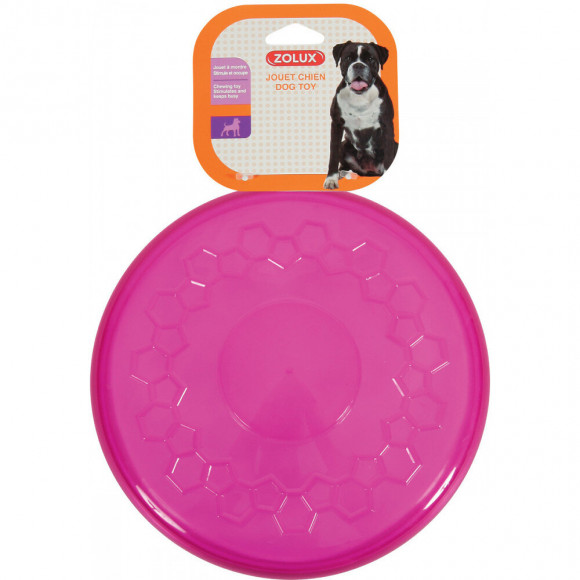 Frisbee Pop Ø 23 Cm. Couleur Framboise. Jouet Pour Chien. - Zolux - Zo-479080fra