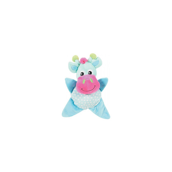 Jouet Peluche Ines Toudoux. Vache Turquoise. 18 X 22 X 9 Cm. Pour Chien. - Zolux - Zo-480072tur