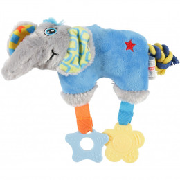 Jouet En Peluche Puppy Éléphant Bleu .  25 Cm. Pour Chiots. - Zolux - Zo-480080ble