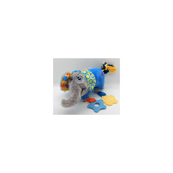 Jouet En Peluche Puppy Éléphant Bleu .  25 Cm. Pour Chiots. - Zolux - Zo-480080ble