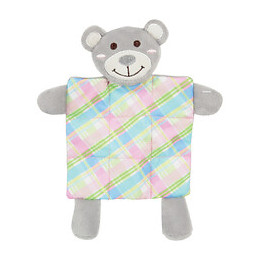 Jouet En Peluche Puppy Xs Plaid Gris.  24 Cm. Pour Chiots. - Zolux - Zo-480121gri