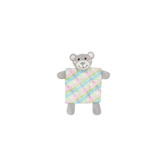 Jouet En Peluche Puppy Xs Plaid Gris.  24 Cm. Pour Chiots. - Zolux - Zo-480121gri
