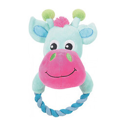 Jouet Peluche Theo Toudoux Vache Turquoise Pour Chien. - Zolux - Zo-480070tur