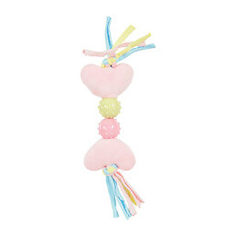 Jouet En Peluche Puppy Xs Coeur Rose.  27 Cm. Pour Chiots. - Zolux - Zo-480122ros