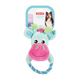 Jouet Peluche Theo Toudoux Vache Turquoise Pour Chien. - Zolux - Zo-480070tur