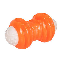 Jouet Os Qui Glousse 12 Cm. Orange. Pour Chien. - Karlie - Fl-514962