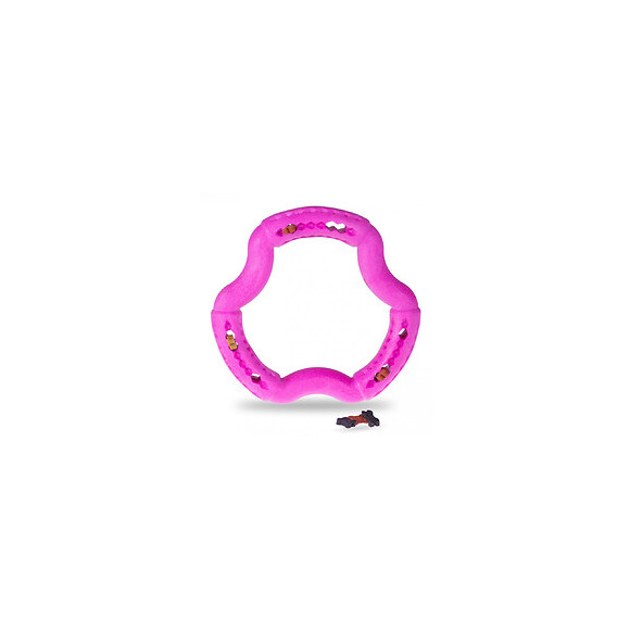 Anneau Tpr Rose Fraise 12 Cm. Pour Chien. - Vadigran - Va-13458