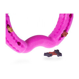 Anneau Tpr Rose Fraise 21 Cm. Pour Chien. - Vadigran - Va-13459