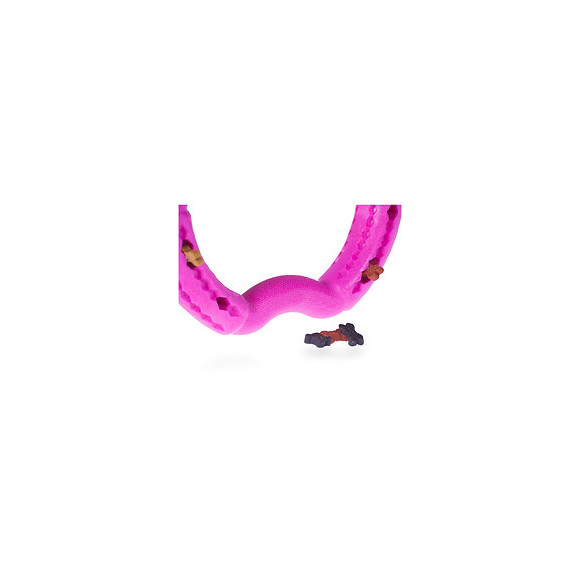 Anneau Tpr Rose Fraise 21 Cm. Pour Chien. - Vadigran - Va-13459