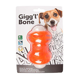 Jouet Os Qui Glousse 12 Cm. Orange. Pour Chien. - Karlie - Fl-514962