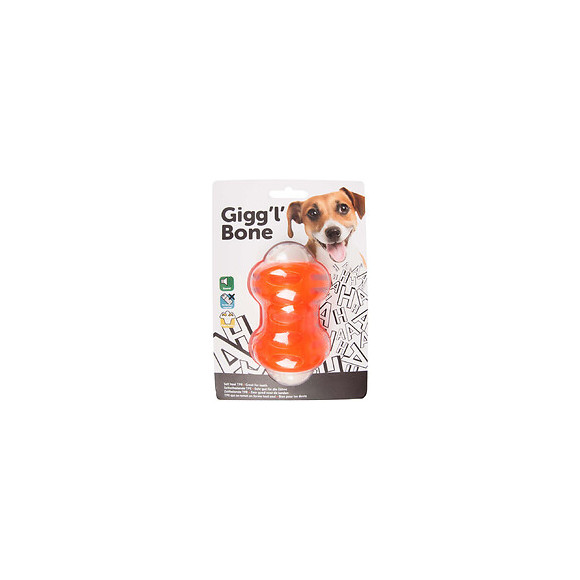 Jouet Os Qui Glousse 12 Cm. Orange. Pour Chien. - Karlie - Fl-514962
