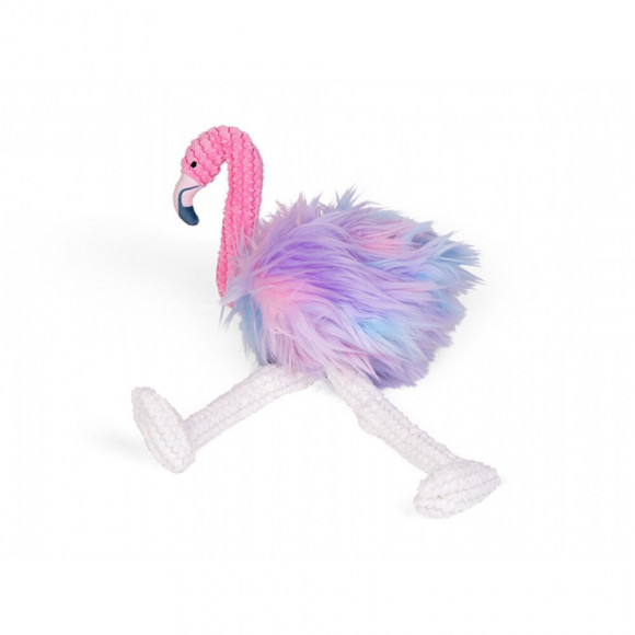 Peluche Flamant Rose 43 Cm, Jouet Pour Chien. - Vadigran - Va-17473