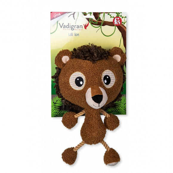 Peluche Lilli Lion 30 Cm, Jouet Pour Chiens. - Vadigran - Va-17116