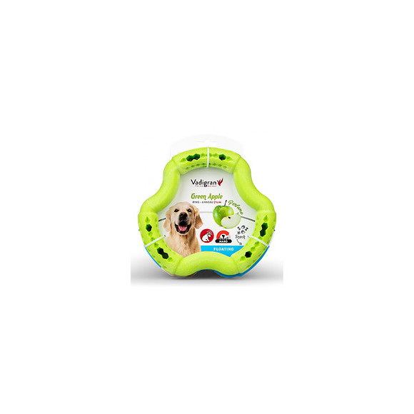 Anneau Tpr Vert Pomme 21 Cm. Pour Chien. - Vadigran - Va-13456