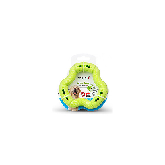 Anneau Tpr Vert Pomme 12 Cm. Pour Chien. - Vadigran - Va-13455