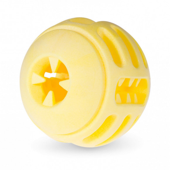 Balle Tpr Jaune Vanille Ø 8 Cm. Pour Chien. - Vadigran - Va-13454