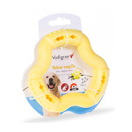 Anneau Tpr Jaune Vanille 12 Cm. Pour Chien. - Vadigran - Va-13452