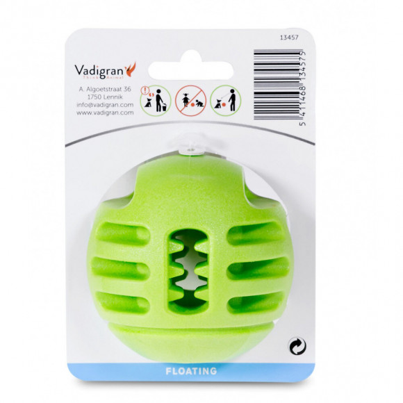 Balle Tpr Vert Pomme Ø 8 Cm. Pour Chien. - Vadigran - Va-13457