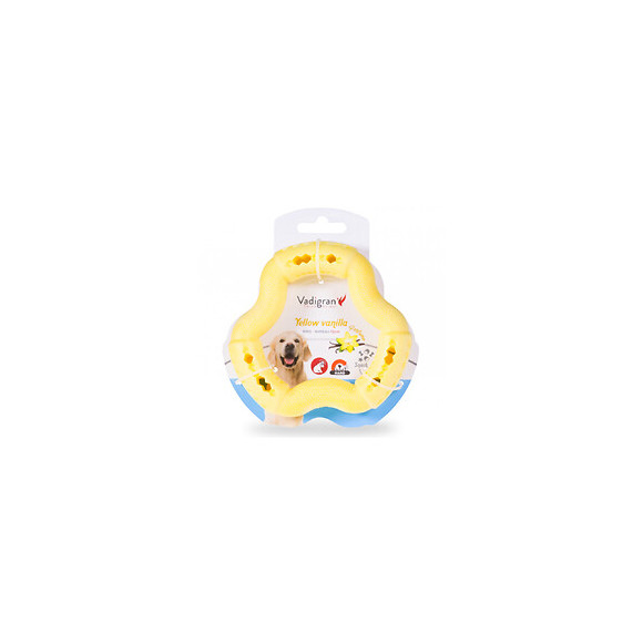 Anneau Tpr Jaune Vanille 12 Cm. Pour Chien. - Vadigran - Va-13452