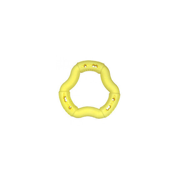 Anneau Tpr Jaune Vanille 12 Cm. Pour Chien. - Vadigran - Va-13452
