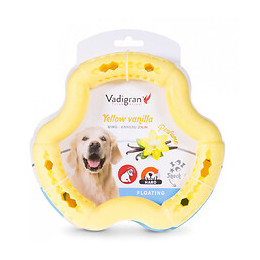 Anneau Tpr Jaune Vanille 21 Cm. Pour Chien. - Vadigran - Va-13453