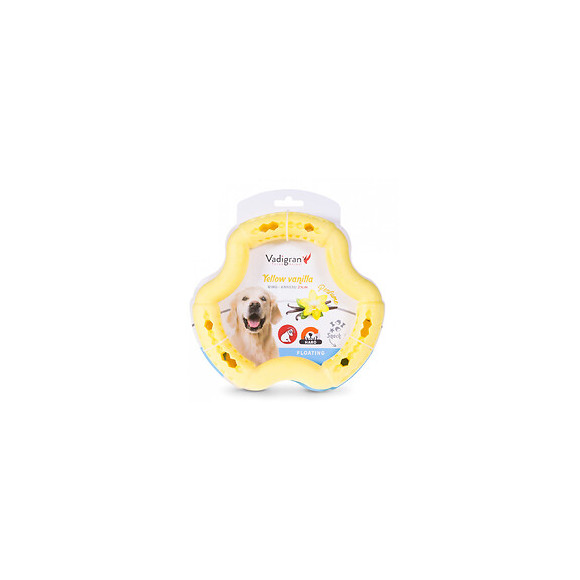 Anneau Tpr Jaune Vanille 21 Cm. Pour Chien. - Vadigran - Va-13453