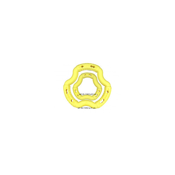 Anneau Tpr Jaune Vanille 21 Cm. Pour Chien. - Vadigran - Va-13453