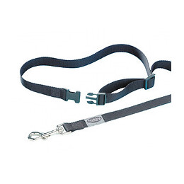 Laisse Chien Jogging Nylon Noir 105 Cm  -1.8 X 80 - 120 Cm - Nobby - Va-78560