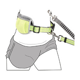 Laisse Et Ceinture Ventrale Rono Pour Le Jogging. Jaune . Pour Chien. - Flamingo Pet Products - Fl- 519570