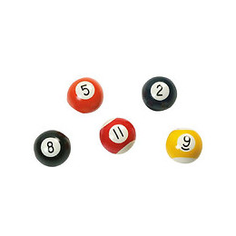 1 Balle En Caoutchouc Mousse, Forme Boule De Billard, Ø 6,5 Cm. Pour Chiens. - Flamingo Pet Products - Fl-503985