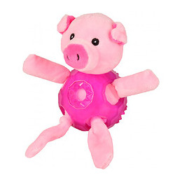 Jouet Pour Chien. Cochon Rose. Longueur 18 Cm Env. - Flamingo Pet Products - Fl-518199