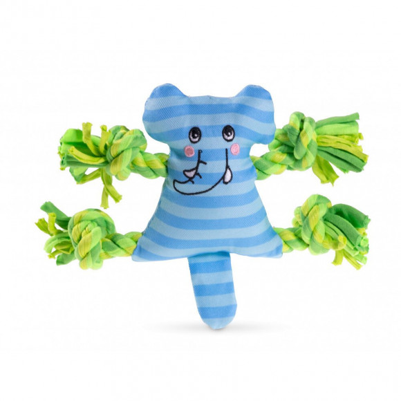 Mini Peluche Éléphant 17cm . Jouet Pour Chien. - Vadigran - Va-14340