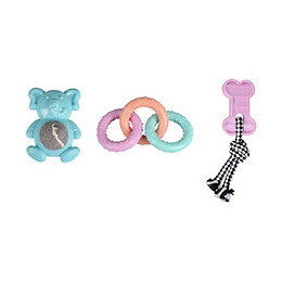 Set De 3 Jouets Pour Chiots. Loekie. Tpr Puppy . - Flamingo Pet Products - Fl-519715