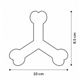 Jouet 10 Cm Pour Chien Saveo Os Triple Parfum Boeuf. Caoutchouc. - Flamingo Pet Products - Fl-519529